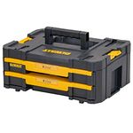 DEWALT DWST1-70706 T-Stak IV Tool Storage Box with 2-Shallow Drawers, Yellow/Black, 7.01 cm*16.77 cm*12.28 cm