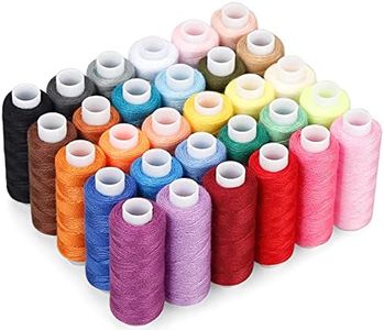 CiaraQ Sewing Threads Kits, 30 Colors Polyester 250 Yards Per Spools for Hand Sewing & Embroidery