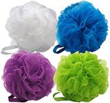 Aquasentials Mesh Pouf Bath Sponge (4 Pack)