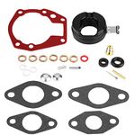 MARKGOO 0439071 Carburetor Rebuild Kit with Float Replacement for OMC Johnson Evinrude Outboard Engine 1.5-20 HP Boat Motor Carb Repair Parts Sierra 18-7043 382045 382046 382047 382049 383052 439071