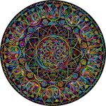 Bgraamiens Puzzle-Mandala Rainbow Lines-Hard Puzzle for Adults The Lines Puzzle Impossible Puzzle (Mandala in Rainbow Lines)