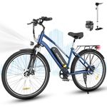 COLORWAY 28" Electric Bike, EBike with 36V 15Ah Removable Battery, Smart DISPLAY, Pedal Assist, 7-Speed, City Bike with 250W motor, Unisex Adult range up to 45-100km.