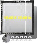 YOOPAI Honeycomb Laser Bed 500x500x22MM with Aluminum Plate, Working Table with Scale,Smooth, Precise Laser Cuting, Table Protection and Heat Dissipation for Xtool/ORTUR Laser Engraver Machine