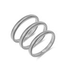 Chunky Gold Bangle Bracelets for Women Gold Silver Stretch Bangles Set Stainless Steel Wide Chain Bracelets Non Tarnish Trendy Jewelry Gifts (Silver)
