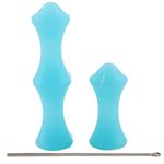 SolUptanisu Bowfishing Bow,2pcs Archery Silicone Finger Guard Recurve Bow Shooting Hunting Protectve Tools for Professional During Archery, Target Practice, Bowfishing(Blue)