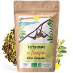 ORIGEENS ORGANIC YERBA MATE TEA WITH LEMON AND GINGER 200g - Le Tonique | Organic Unroasted Yerba Mate, Leaves, Without Stalks or Dust | Energy and Detox Drink