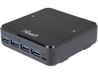 Rosewill USB 3.0 Sharing Switch Box, 4 Port USB 3.0 Peripheral Switch Hub Adapter for 2 Computers to Share USB Devices, PC Select Controller w/ 70” Cable, 2 USB 3.0 Cables Included - RCUS-17003