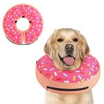 Supet Inflatable Dog Cone Collar Alternative After Surgery, Dog Neck Donut Collar Recovery E Collar, Soft Dog Cone for Small Medium Large Dogs