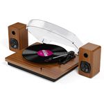 Mersoco Bluetooth Turntable with Built in Stereo Speakers,Vinyl Record Player with speaker, 3 Speed 3 Size Belt Driver Turntable for Entertainment and Home Decoration,Support Vinyl-to-MP3 Recording