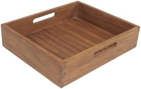 AquaTeak The Original Moa Teak Bench Large Storage Tray