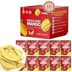 NETANG Freeze-Dried Fruit Mango Chips, 10 Pack Single-Serve Pack, Non GMO, Kosher, No Add Sugar, Gluten free, Vegan, Holiday Gifts, Healthy Snack 100 g