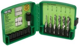 Tempo Greenlee DTAPKITM M3-M10 Combination Drill and Tap Set, 6-Piece