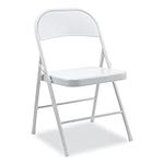 Alera Armless Steel Folding Chair, 