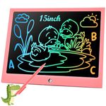 RaceGT LCD Writing Tablet for Kids Toddler Toys, 15 Inch Drawing Pad Pink, Doodle Board Gifts for Kids,Kids Toy Christmas Birthday Gift, Drawing Tablet for 3 4 5 6 Years Old Toddler Boys Girls