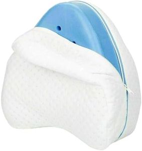 Leona Co Leg & Knee Memory Foam Support Pillow Cushion, Soothing Pain Relief for Sciatica, Back, Hips, Knees, Joints with Washable Cover