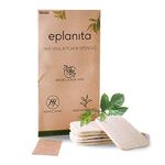 eplanita Natural Dishwashing Sponges (6 Pack), Kitchen Eco Scrub Scourer, Natural Loofah Plant, Biodegradable and Zero Waste