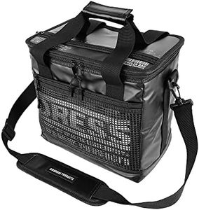 Dress Mini Tackle Cooler Bag, 2.8 gal (12 L), Stealth Black, Perfect for Baccan Mini Plus, Shoulder Belt Included, Fishing, Cold Cooler Box, Strong, Soft, Folding