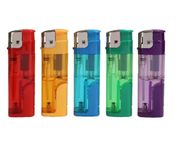 ezkart | Pack of 5 - Multipack Assorted Colour Lighters with Adjustable Flame Lighter, refillable and child safe, Use for Camping, BBQ, Fireworks and much more (5)