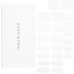 DANNI & TONI Semi Cured Gel Nail Strips (Crystal Clear) Transparent Gel Nail Wraps Clear Nails 28 Stickers