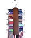 Umo Lorenzo Walnut Colour Wooden Tie Rack