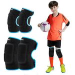 Kids Protective Pad Set, Knee Pads, Elbow Pads,Children's Pad Set for Knee Elbow, for Skateboard Biking Riding Cycling Scooter Bicycle Rollerblades,Blue S