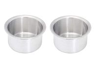 Super HK Aluminium Pot and Pan Set Without Lid - Silver, Pack of 2 (10 x 10 L)