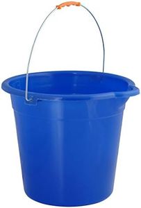 Mop Bucket 2.5 Gallon Bucket for Cleaning - Plastic Car Wash Bucket with Grip Handle - Royal Blue Bucket Small Durable Plastic Pail for Fishing, Mopping, Cleaning -10 Liter Camping Buckets