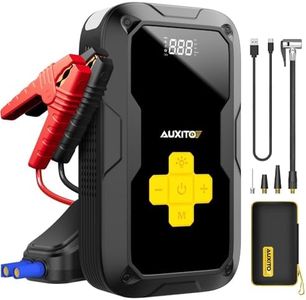 AUXITO Car Jump Starter with Air Compressor, Lithium 3500A Portable Jump Start Battery Pack, 12V Jump Box for All Gas/8L Diesel Engine, 150SI Digital Tire Inflator, Power Bank