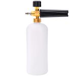 Tebery 1/4" Adjustable Foam Lance 1L Bottle Snow Foam Nozzle Injector Soap Foamer for Pressure Car Washer