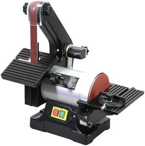 Vertical Belt & Disc Sander Combo Bench Grinder 350W 25mm Linisher 125mm Sanding