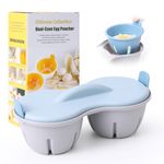 OAKKMEL Egg Poacher Microwave Egg Cooker, Poached Egg Maker Microwave, Dishwasher Safe Microwave Egg Poacher Cups 2 Eggs, Designed for Quick Poached Egg Preparation