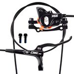 Chooee Bicycle Hydraulic Disc Brake Set,Mountain Bike Rear Disc Brake Right Front 800mm. Black