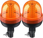 Justech 2PCs 60LEDs Amber Rotating 