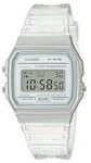 Casio Quartz Watch with Resin Strap, Clear, 20 (Model: F-91WS-7CF)