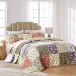 Greenland Home Blooming Prairie Bedspread Set, 3-Piece Full, Multi