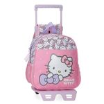 Hello Kitty My Favourite Bow, Children's Backpack, School Backpack, Pink, Wide and Adjustable Straps, Made of Polyester. Joumma Bags., pink, Backpack 24 + Trolley