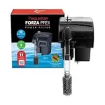 Aquatop FORZA 45 GPH Power Filter for Aquariums – For 5-15 Gallon Tanks, Great for Salt & Freshwater Tanks, Keeps Water Crystal Clear, Advanced Filtration Design, PFE-1