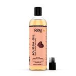 Rey Naturals Cold Pressed Jojoba Oil For Hair Growth | Jojoba Oil for face | Jojoba For Skin And Nails | For Men And Women - 200ML