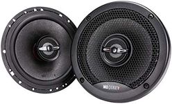 MB Quart PK1-116 Premium Car Speakers (Black, Pair) – 6.5 Inch Coaxial Speaker System, 220 Watt, 2-Way Car Audio, 4 OHMS (Grills Included)