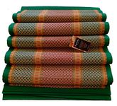 HALLUCINATION Chatai Mats for Home Sleeping on Floor Single Double King Queen Size Natural Dried Korai Pai Grass Made Yoga Mat (Leaf, Queen)