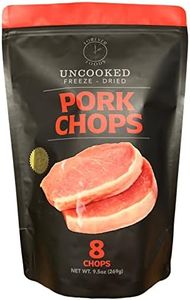 FOREVER FOODS Uncooked Freeze-Dried Pork Chops | 8-Count | Family Pack | Equivalent to 2 lbs.