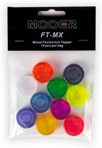MOOER Candy Footswitch Toppers Colorful Footswitch Toppers 10pcs 10 colors Mixed FT-MX