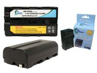 2X Pack - Chromo Inc CI-160 Battery + Charger - Replacement for Chromo Inc CI-160 LED Video Light Battery and Charger (2200mAh, 7.2V, Lithium-Ion)