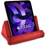 Tablet Pillow for Galaxy and IPad Plush Microfiber Mini Tablet Computer Holder Sofa Reading Stand Self Standing Or Use on Lap Bed Sofa Couch