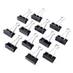 True-Ally Big 51 mm, 2 inch Size Paper Binder Clip clamp for Office, Home, School, Institutions Pack of 48 Clips, Capacity 240 Pages