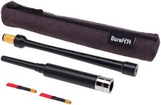 Barefoot Bagpiper Bagpipe Practice Chanter 18 inches long, full size hole spacing, Nickel Plated Engraved Ferrule. Breathable Black Case. Bagpipes for Beginners Adult, 2 Bagpipe Practice Chanter Reeds