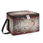 Graffiti Baseball Insulated Lunch Box Men Women Sport Baseball Leakproof Soft Cooler Tote Large Lunch Pail Cooler Meal Prep Picnic Food Bag for Travel Picnic Beach