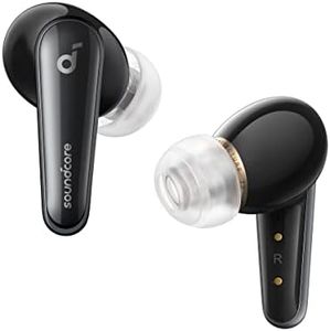 soundcore Liberty 4, Noise Cancelling Earbuds, 11mm Dual Dynamic Drivers for Premium Hi-Res Sound, 28 Hours of Playtime, Wireless Charging & Fast Charging, multipoint Connection