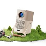 [Sound by JBL & Built-in Battery] Yaber T2 Outdoor Projector with WiFi 6 and Bluetooth, [Auto Focus Keystone & Dolby Audio] Native 1080P Smart Portable Movie Projector for TV Dongle (Not Included)