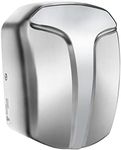 QL Electric Hand Dryer, Automatic with High Speed, HEPA Filter, Stainless Steel, on The Wall for Bathroom and Toilet, 1150 W, Silver